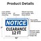 Signmission Clearance 12 Ft, 10 in W x Rectangle, Aluminum OS-2PACK-NS-A-710-L-10662 - alternate 8